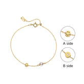 SMILEY 18K Diamond Akoya Gold Bracelet